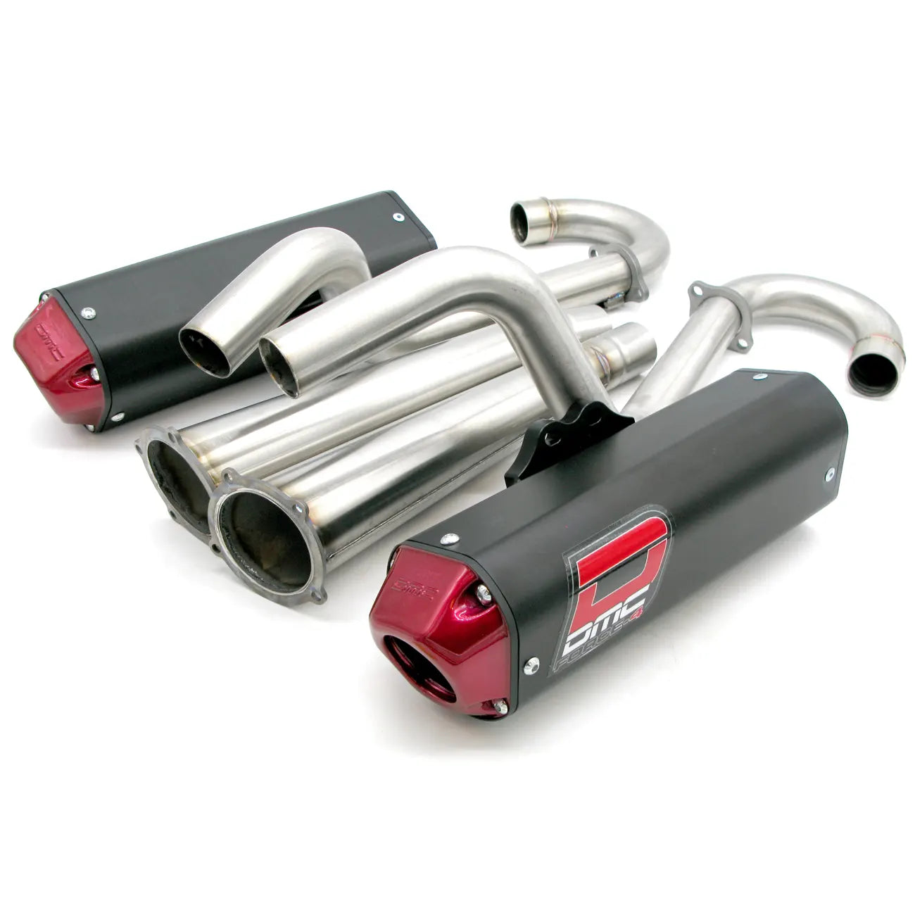 Exhaust – Force-4 Twin Megaphone Comp Full Exhaust Twin System for Yamaha Raptor 700