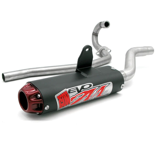 Exhaust – EVO M Full Exhaust System in Black for Yamaha Raptor 90